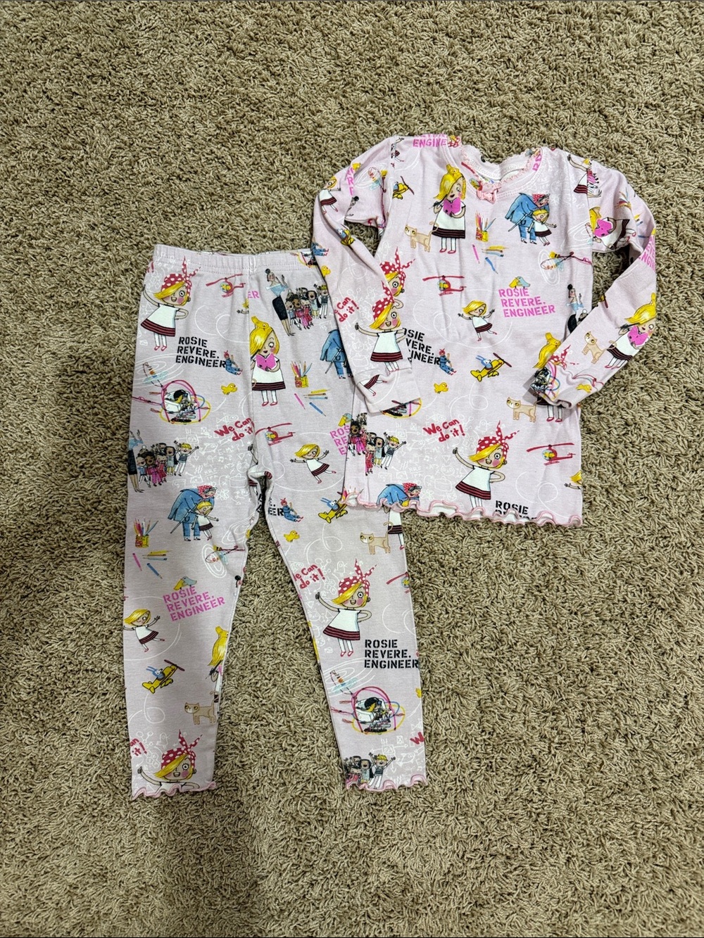 Pink Kids Pajama Set